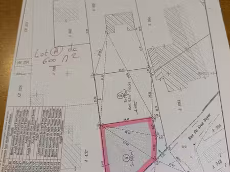 achat terrain 600m² st laure 63350
