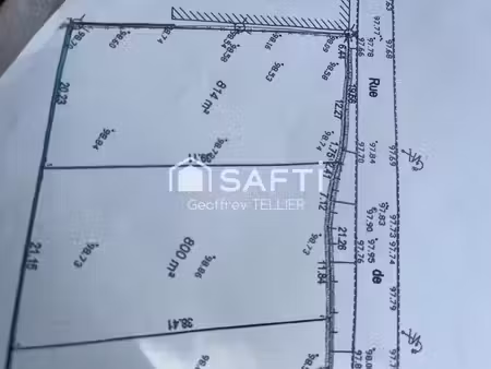 vente terrain à batir 800 m² à chepy (80210)  46 000 €