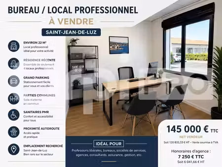vente bureaux 22 m²