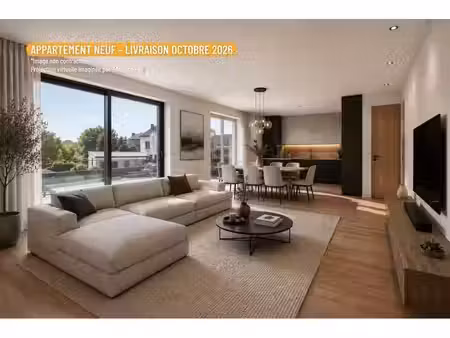 appartement 2 ch neuf- top finitions- centre auvelais