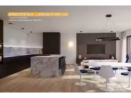 dernier étage- appartement 2 ch neuf avec terrasse plein cen