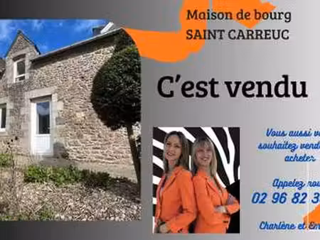 vente maison à saint-carreuc (22150) : à vendre / 55m² saint-carreuc