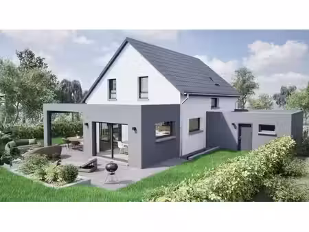 terrain avec maison neuve à vendre