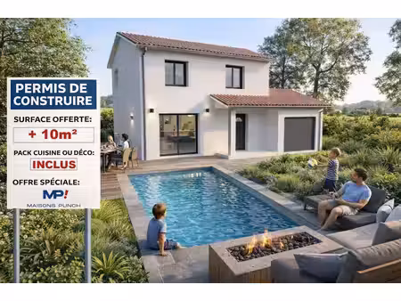 terrain avec maison neuve à vendre