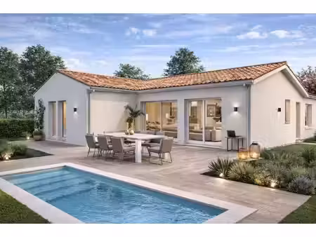 terrain avec maison neuve à vendre