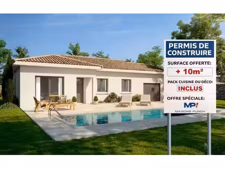 terrain avec maison neuve à vendre