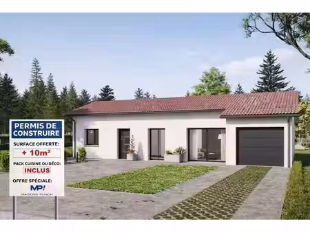 terrain avec maison neuve à vendre