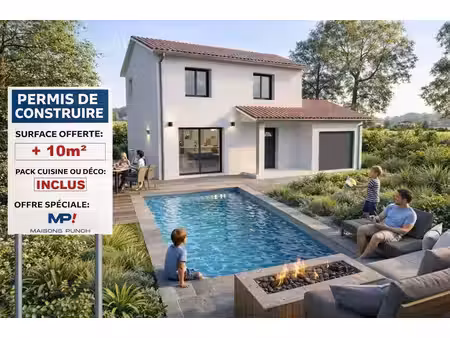 terrain avec maison neuve à vendre