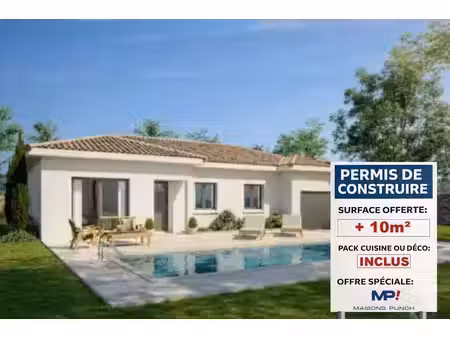 terrain avec maison neuve à vendre