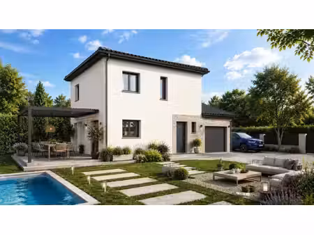 terrain avec maison neuve à vendre