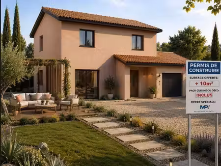 terrain avec maison neuve à vendre