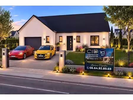 terrain avec maison neuve à vendre