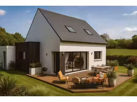 terrain avec maison neuve à vendre