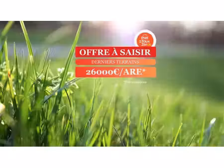 terrain constructible à vendre