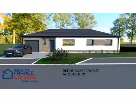 terrain avec maison neuve à vendre