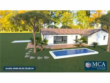 terrain avec maison neuve à vendre