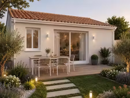 terrain avec maison neuve à vendre