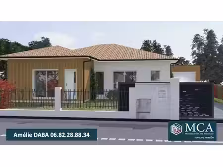 terrain avec maison neuve à vendre