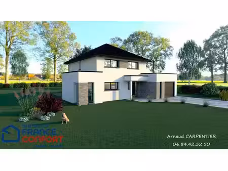 terrain avec maison neuve à vendre