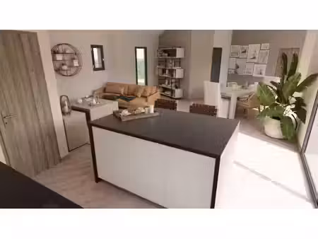 terrain avec maison neuve à vendre