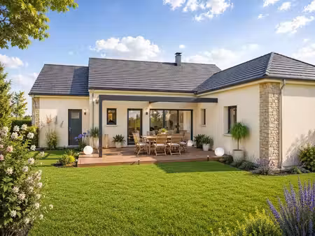 terrain avec maison neuve à vendre