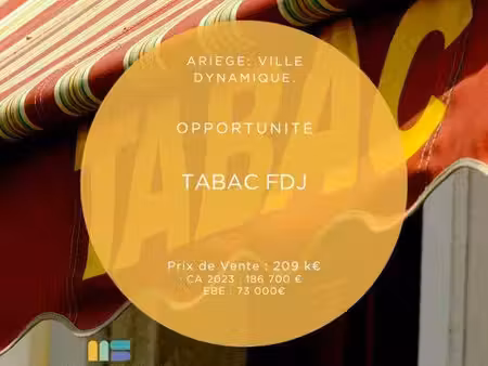 tabac-presse-loto à vendre