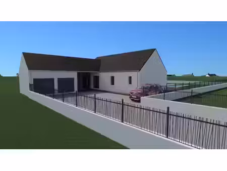 terrain avec maison neuve à vendre