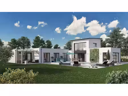 terrain avec maison neuve à vendre