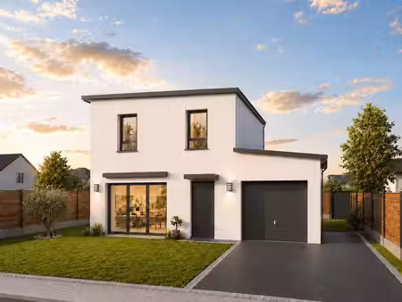 terrain avec maison neuve à vendre