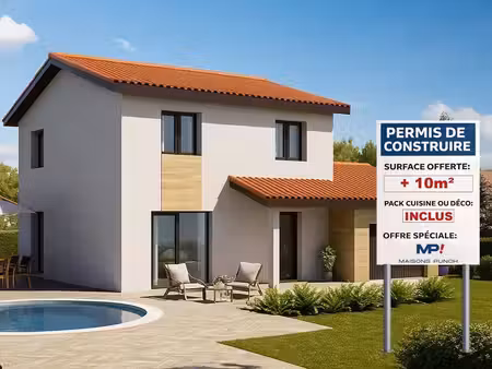 terrain avec maison neuve à vendre
