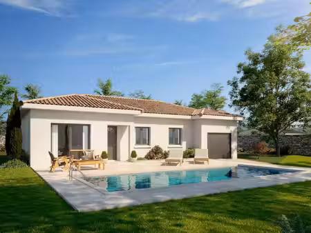 terrain avec maison neuve à vendre