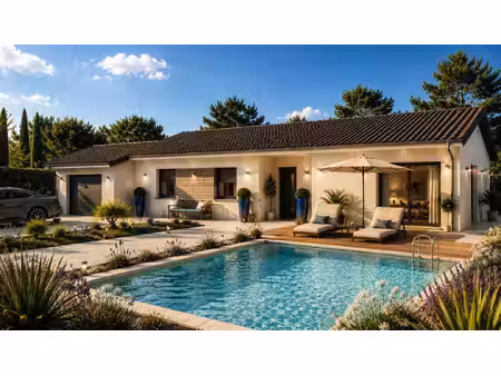 terrain avec maison neuve à vendre