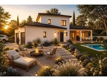 terrain avec maison neuve à vendre