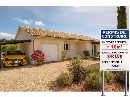 terrain avec maison neuve à vendre