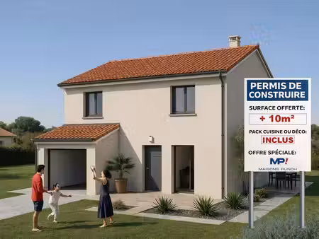 terrain avec maison neuve à vendre