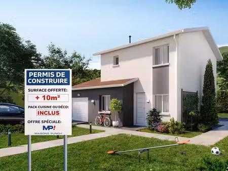 terrain avec maison neuve à vendre