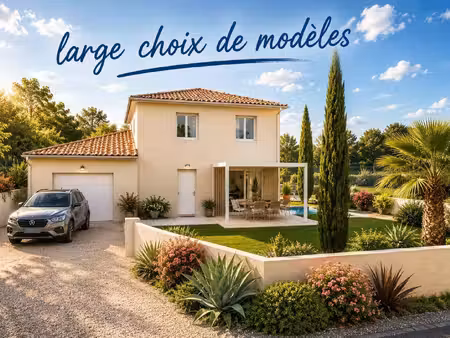 terrain avec maison neuve à vendre