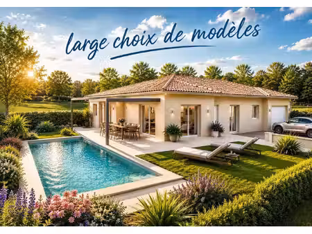 terrain avec maison neuve à vendre