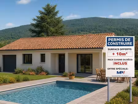 terrain avec maison neuve à vendre