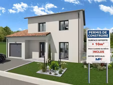 terrain avec maison neuve à vendre