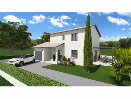 terrain avec maison neuve à vendre