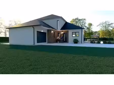 terrain avec maison neuve à vendre