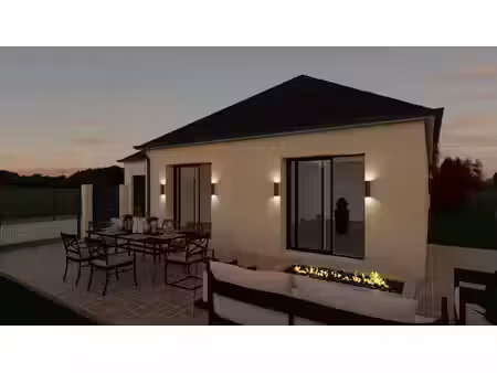 terrain avec maison neuve à vendre