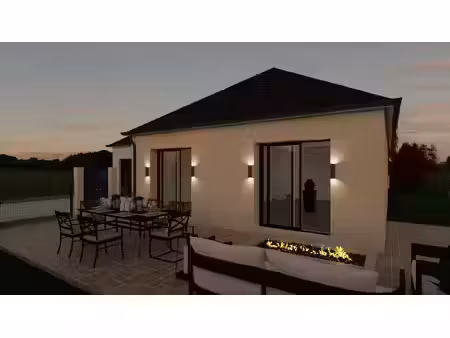 terrain avec maison neuve à vendre