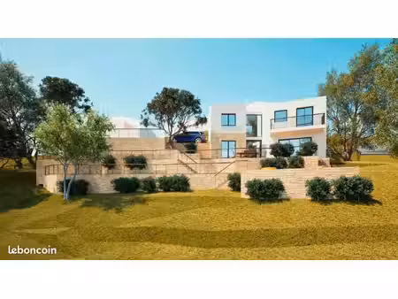 terrain 879 m² avec permis purgé – maison moderne 110 m²