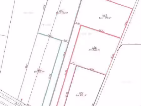 terrain constructible viabilisé à vendre