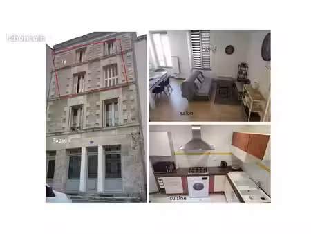 t3 duplex rénové centre ville