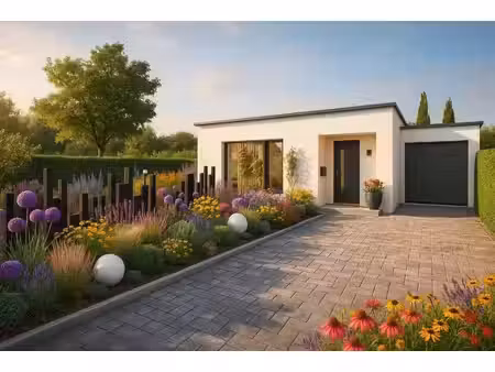 terrain avec maison neuve à vendre