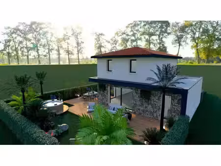 terrain avec maison neuve à vendre