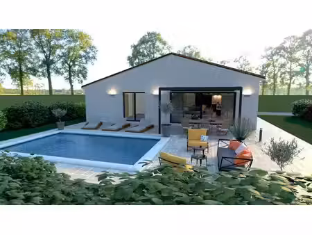 terrain avec maison neuve à vendre